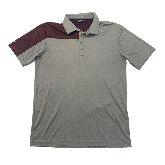 Ping Polo Shirt Mens L Large Gray Sensor Cool Short Sleeve Performance Golf - Picture 1 of 11